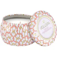 Voluspa Maison Blanc Mini Tin geurkaars 25 uur Saijo Persimmon