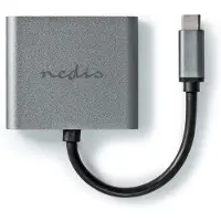 Nedis USB C naar HDMI adapter | | 0.1 meter (4K@30Hz, 2 x HDMI)