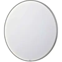 Ink SP24 Spiegel Rond In Kader 80cm Directe LED - Geborsteld RVS - Glas - Rond - Spiegels, Badkamerspiegels - 8718835160005