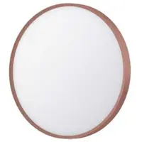 Ink SP24 Spiegel Rond 60cm Met Kader - Direct LED Verlichting Rondom, Geborsteld Koper - Glas - Rond - Spiegels - Badkamerspiegels - 8718835159993
