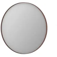 Ink SP15 Spiegel - 80x4x80cm - rond - verzonken in aluminium kader - aluminium koper geborsteld 8408574