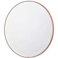 Ink SP24 Spiegel Rond In Kader 120cm Directe LED - Geborsteld Koper - Glas - Rond - Spiegels, Badkamerspiegels - 8718835160050