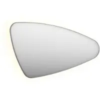 Ink SP23 Spiegel 120 X 70 Cm Op Frame Met Indirecte LED Verlichting Rondom Rechter Versie - Geborsteld Rvs - Glas - Organisch - Spiegels - Badkamerspiegels - 8718835159887