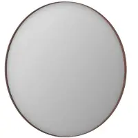 Ink SP15 Spiegel Rond In Kader 100cm - Geborsteld Koper - Aluminium, Glas - Rond - Spiegels, Badkamerspiegels - 8718835159450
