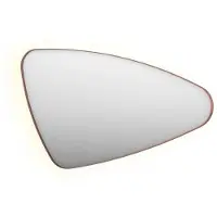 Ink SP23 Spiegel Organisch In Kader 120x70cm Indirecte LED - Rechts - Geborsteld Koper - Glas - Organisch - Spiegels, Badkamerspiegels - 8718835159894