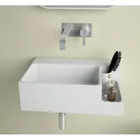 Ideavit Fontein soliddual 1.0 50x36x15.5 cm solid surface met opbergruimte mat wit