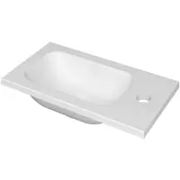 Ink Enter Fontein - 40x22x1.6cm - 1 kraangat - porselein wit mat 3404367