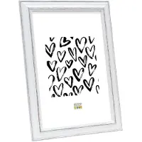 Deknudt Fotokader wit met bruinkleurig accent 18x24 S221H3