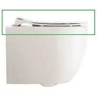 Crosswater Glide II Toiletbril - 46cm - softclose - quickrelease - wit GL6106W