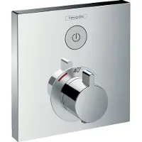 Hansgrohe showerselect afbouwdeel voor inbouwkraan thermostatisch met 1 stopkraan chroom 15762000