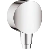 Hansgrohe wandfitting, FixFit S, G1/2, 41mm, met terugstroombeveiliging, chroom, 1 stuk.