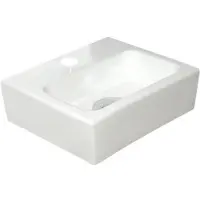 Best design Class Fontein 28x24.5x9cm wit met 1 kraangat