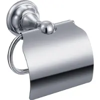 Best design Liberty toiletrolhouder met klep chroom