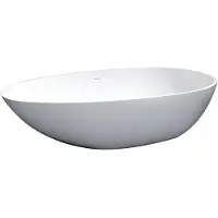Best design Vrijstaand bad puur 180x90x58 cm solid surface mat wit