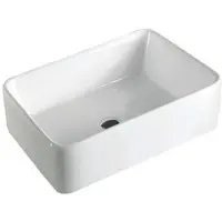 Best design Opbouw wastafel side 49x38x13 cm keramiek wit