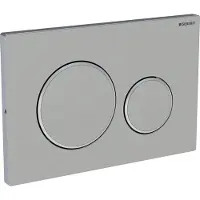Geberit Sigma 20 bedieningsplaat tweeknops RVS-look