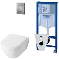 Villeroy & Boch Villeroy Boch Subway 2.0 DirectFlush Toiletset - softclose - grohe reservoir - bedieningsplaat matchroom 0720002/0729205/0124060/ga26028/