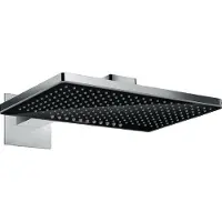 Hansgrohe Rainmaker Select - Hoofddouche 460, 2jet, douchearm 46 cm, zwart/chroom 24005600