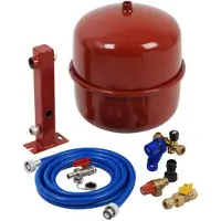 Plieger Ketelaansluitset - Expansievatset - 4-gats - 1.0 bar voordruk - 18 liter - Rood