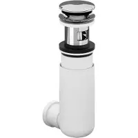 Villeroy & Boch - Wastafel sifon, PushOpen, chroom 92198800