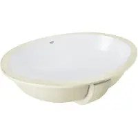 GROHE Bau/Euro onderbouwwastafel met overloop 56x42cm wit