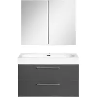 Differnz Somero badmeubelset 60cm/spiegelkast antraciet