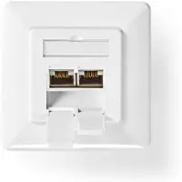 Nedis Wandcontactdoos Fresh Green Box Wall Box - 2-poort Poort(en) Ivoor