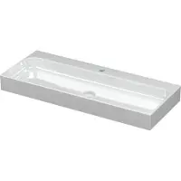 Ink Unit Wastafel 100x40cm Keramiek - 1 Kraangat - Glans Wit - 8718835001391 - Rechthoekig - Wastafels, Meubelwastafels