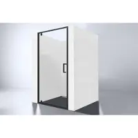 Best design Nisdeur Baron 100x200 cm Nano Glas 8 mm Mat Zwart