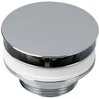 Plieger design afvoerplug m. push open 5/4" v. kraan z. waste v. bodemdikte 30-75mm chroom