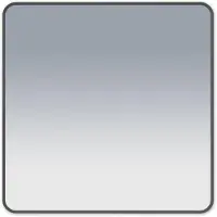 Saniclass Retro Line Square Spiegel - 80x80cm - vierkant - afgerond - frame - mat zwart RS80-MB