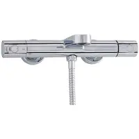 Nemo Spring Adrina badmengkraan thermostatisch wandmontage zonder douchegarnituur chroom GL62106CR