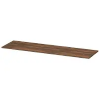 Ink Topdeck 45 Topblad T.b.v. Onderkast - 160x45x1,6cm - MFC - Noten - Badkamermeubels, Wastafelbladen - 8718835050658