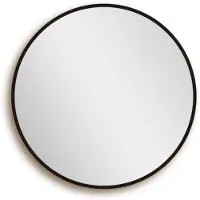Saniclass Retro Line 2.0 Spiegel - rond - 80cm - frame - mat zwart SW7-80