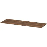 Ink Topdeck 45 Topblad T.b.v. Onderkast - 140x45x1,6cm - MFC - Noten - Badkamermeubels, Wastafelbladen - 8718835043896