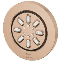 GROHE Rainshower Zijdouche - 2 straalsoorten - 8.9x8.9cm - rond - brushed warm sunset 26801DL0