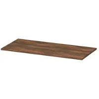 Ink Topdeck 45 Topblad T.b.v. Onderkast - 100x45x1,6cm - MFC - Noten - Badkamermeubels, Wastafelbladen - 8718835043810