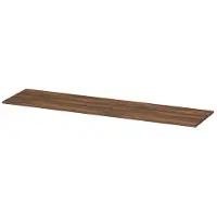 Ink Topdeck 45 Topblad T.b.v. Onderkast - 180x45x1,6cm - MFC - Noten - Badkamermeubels, Wastafelbladen - 8718835050665