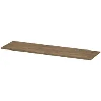 Ink Topdeck 45 Topblad T.b.v. Onderkast - 160x45x1,6cm - MFC - Naturel Eiken - Badkamermeubels, Wastafelbladen - 8718835051297