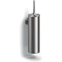 Clou Flat Toiletborstelgarnituur Wand - Geborsteld Rvs - Messing - Accessoires, Toilet accessoires, Toiletborstelhouders - 8717462012404