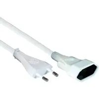 VB Extend Euro verlengsnoer 2 meter 2x0.75mm wit
