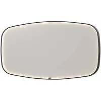 Ink SP31 Spiegel Contour In Kader 160x80cm Directe LED - Mat Zwart - Glas - Rechthoekig - Spiegels, Badkamerspiegels - 8718835163709