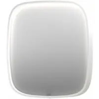 Ink SP31 Spiegel Contour In Kader 40x40cm Directe LED - Mat Wit - Glas - Vierkant - Spiegels, Badkamerspiegels - 8718835163235