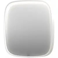 Ink SP31 Spiegel Contour In Kader 60x60cm Directe LED - Mat Wit - Glas - Vierkant - Spiegels, Badkamerspiegels - 8718835163297