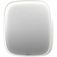 Ink SP31 Spiegel Contour In Kader 100x100cm Directe LED - Mat Wit - Glas - Vierkant - Spiegels, Badkamerspiegels - 8718835163419