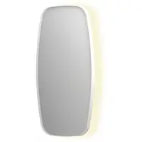 Ink SP30 Spiegel Contour In Kader 40x80cm Indirecte LED - Mat Wit - Glas - Rechthoekig - Spiegels, Badkamerspiegels - 8718835162931