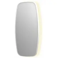 Ink SP30 Spiegel Contour In Kader 50x100cm Indirecte LED - Mat Wit - Glas - Rechthoekig - Spiegels, Badkamerspiegels - 8718835162993
