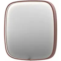 Ink SP31 spiegel - 100x4x100cm contour in stalen kader incl dir LED - verwarming - color changing - dimbaar en schakelaar - geborsteld koper 8409834