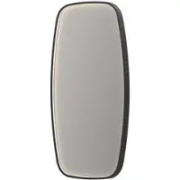 Ink SP31 Spiegel Contour In Kader 50x100cm Directe LED - Mat Zwart - Glas - Rechthoekig - Spiegels, Badkamerspiegels - 8718835163525
