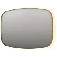 Ink SP30 Spiegel 120x80cm - Indirecte LED Verlichting Rondom - Geborsteld Mat Goud - Glas - Rechthoekig - Spiegels - Badkamerspiegels - 8718835163068